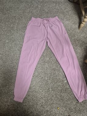 Girls' Light Pink Drawstring Jogger Sweatpants